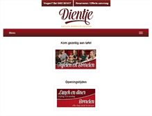 Tablet Screenshot of dientje.nl